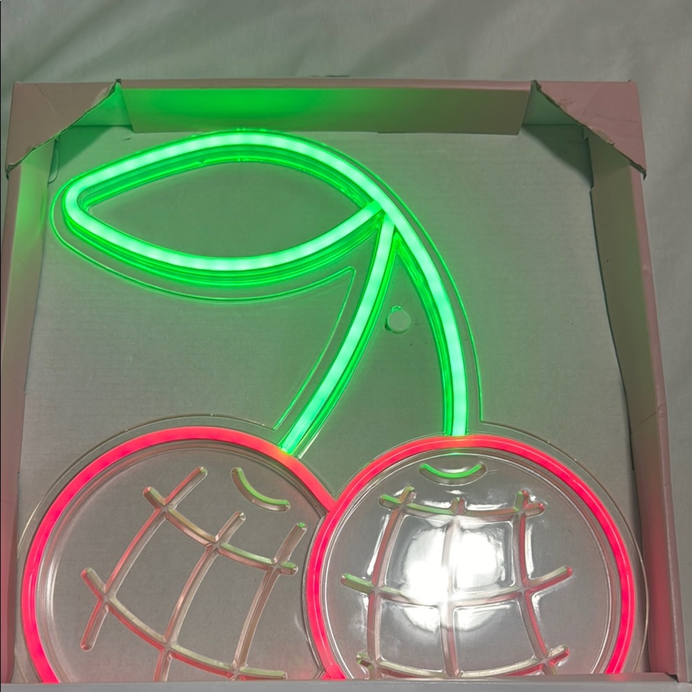 Neon Cherry Wall Light